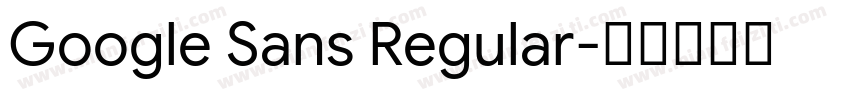 Google Sans Regular字体转换